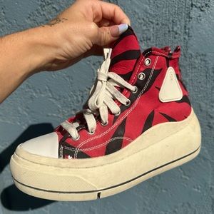 R13 Kurt Cobain Zebra Sneakers Sz 8 Women’s 6 Men’s Platform Distressed Style